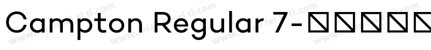 Campton Regular 7字体转换